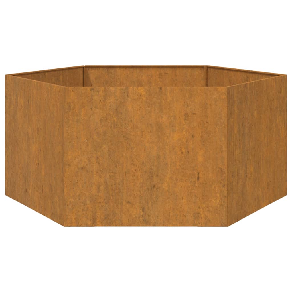 Kukkalaatikko ruoste 90x90x45 cm Corten teräs