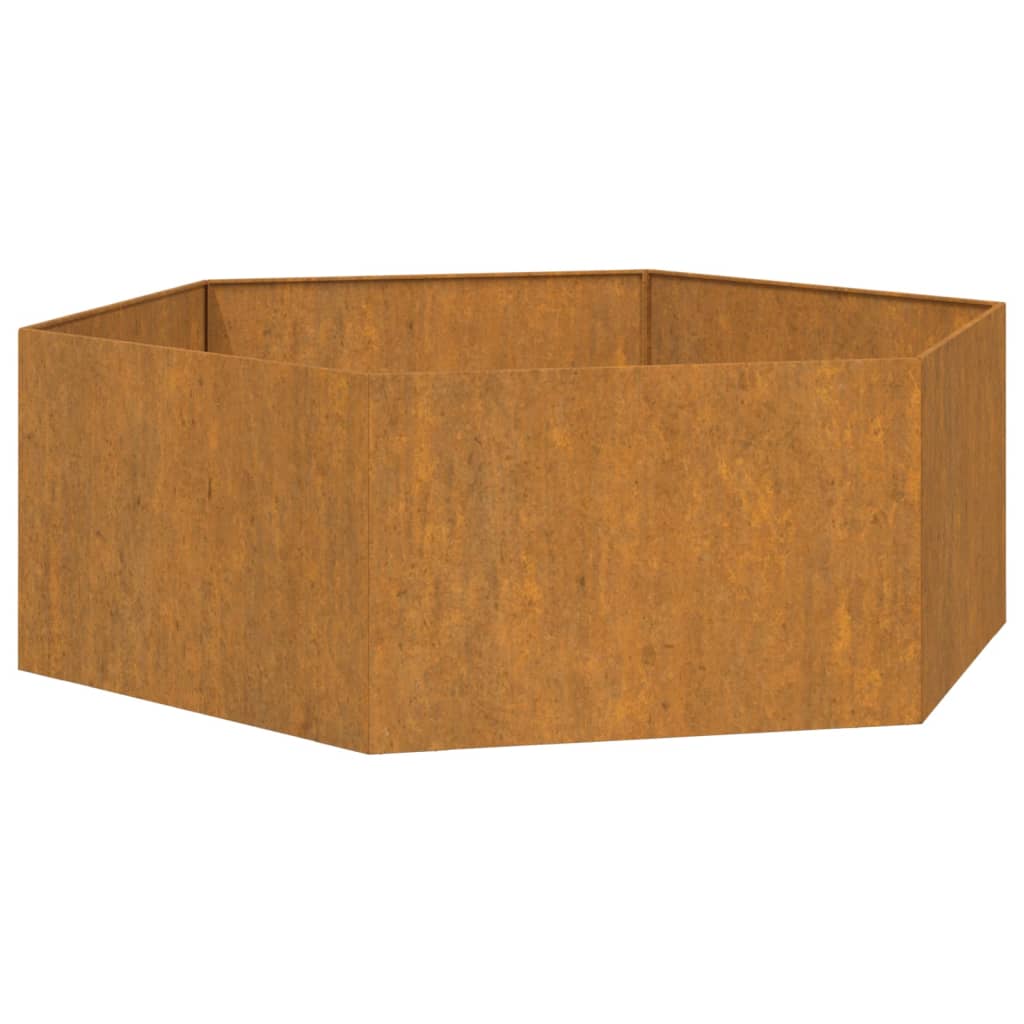 Flower box rust 138x120x45 cm Corten steel