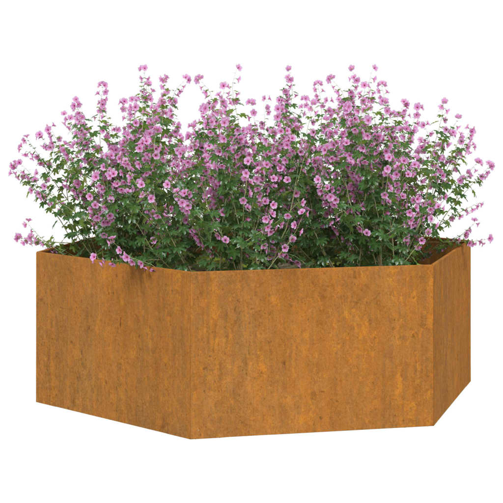 Flower box rust 138x120x45 cm Corten steel