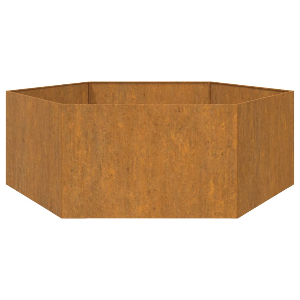 Flower box rust 138x120x45 cm Corten steel