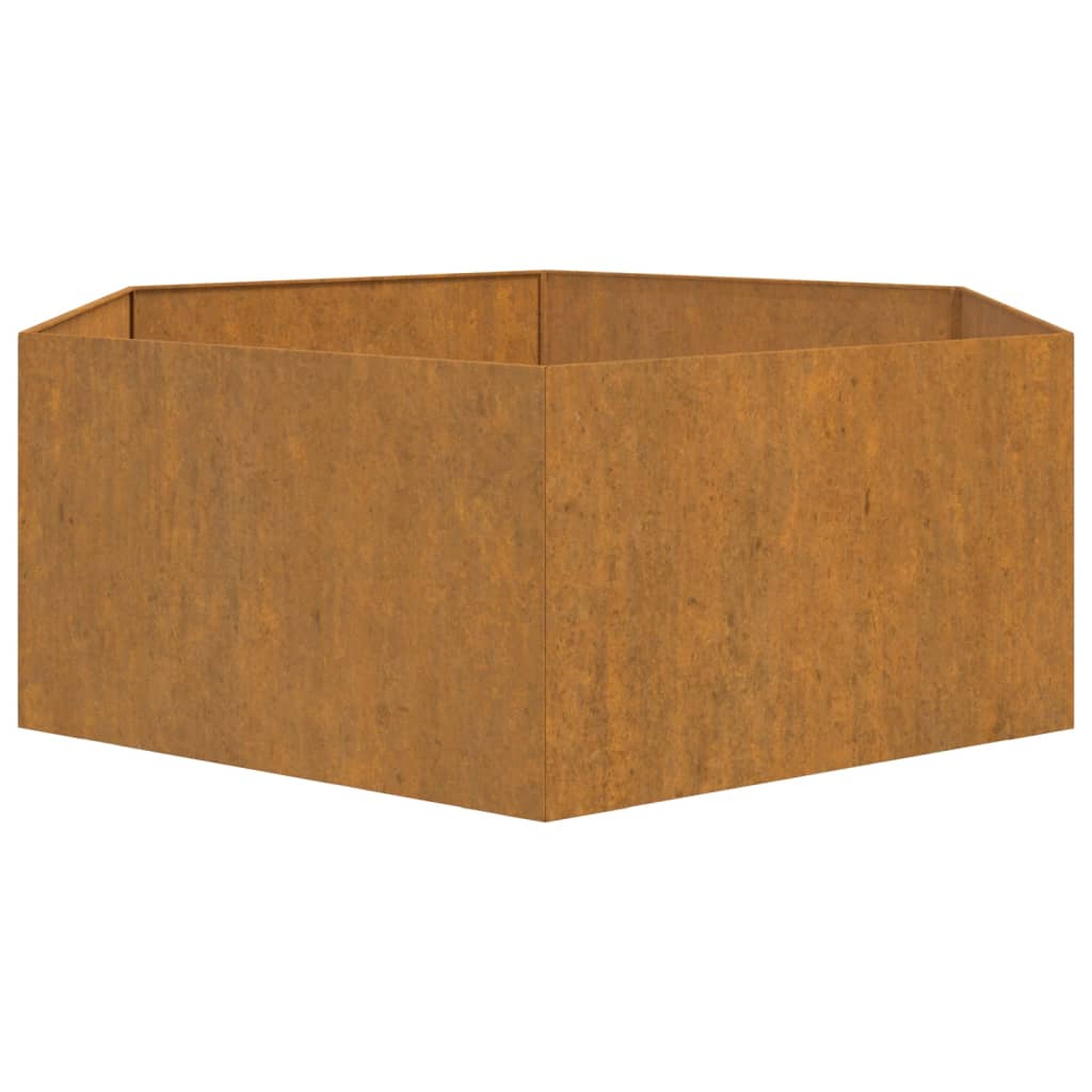 Flower box rust 138x120x45 cm Corten steel