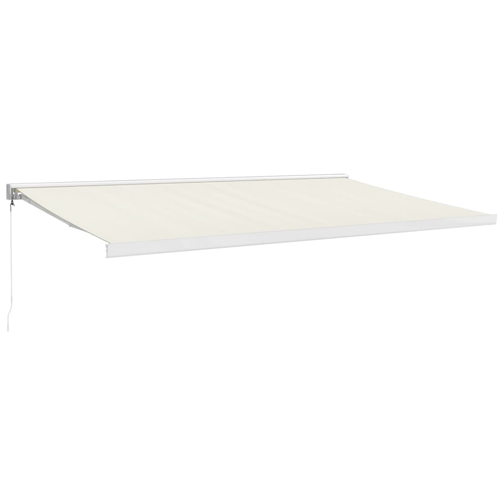 Retractable awning cream 5x3 m fabric/aluminum