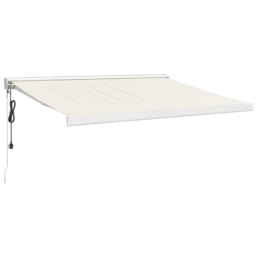 Retractable awning cream 3x2.5 m fabric/aluminum