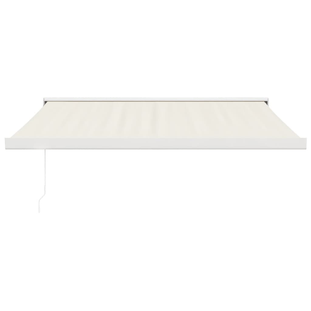 Retractable awning cream 3.5x2.5 m fabric/aluminum