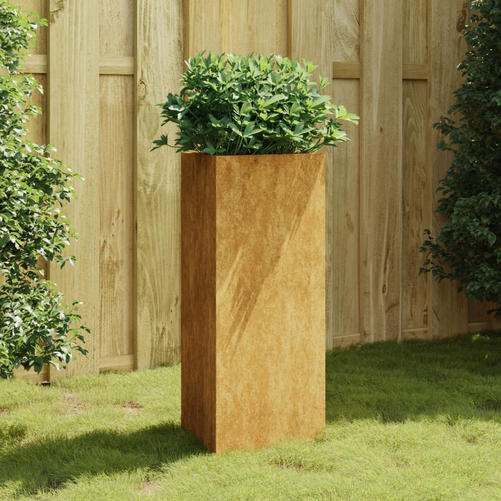 Garden flower box 40x34.5x75 cm Corten steel