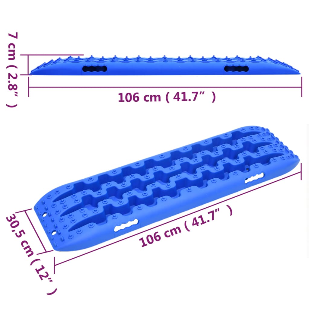 Luistonestomatto 2 kpl sininen 106x30,5x7 cm nailon