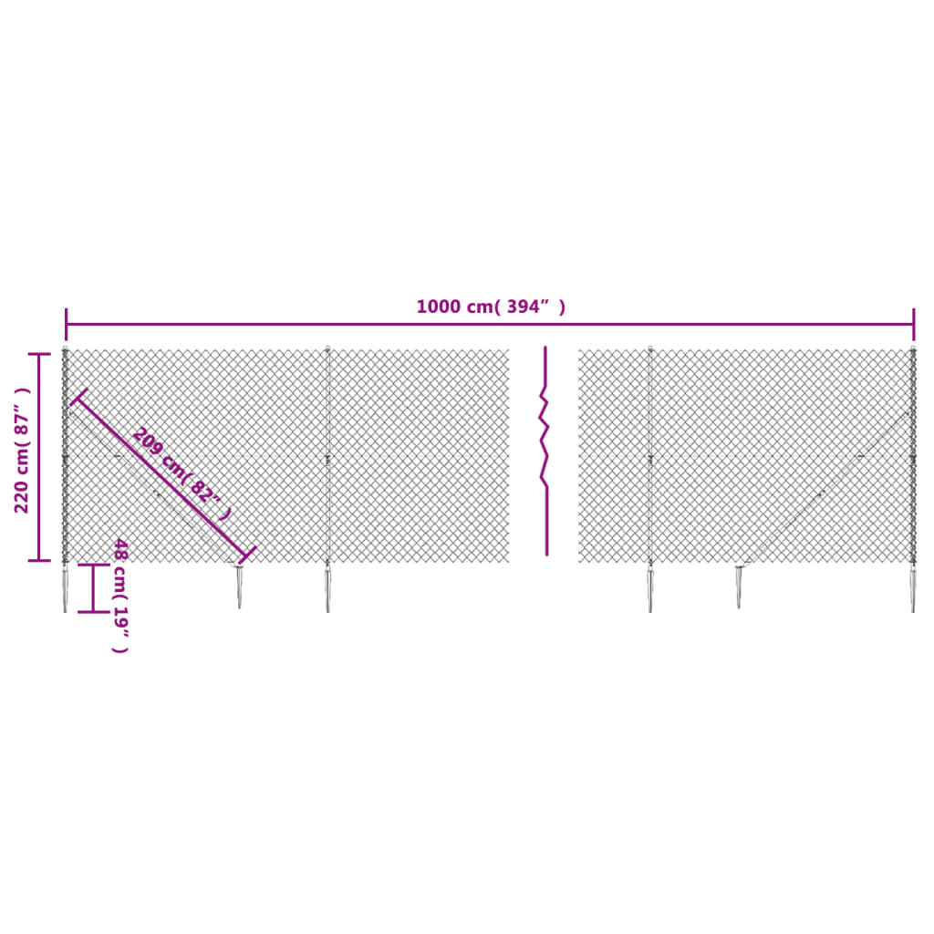 Verkkoaita maapiikeillä vihreä 2,2x10 m