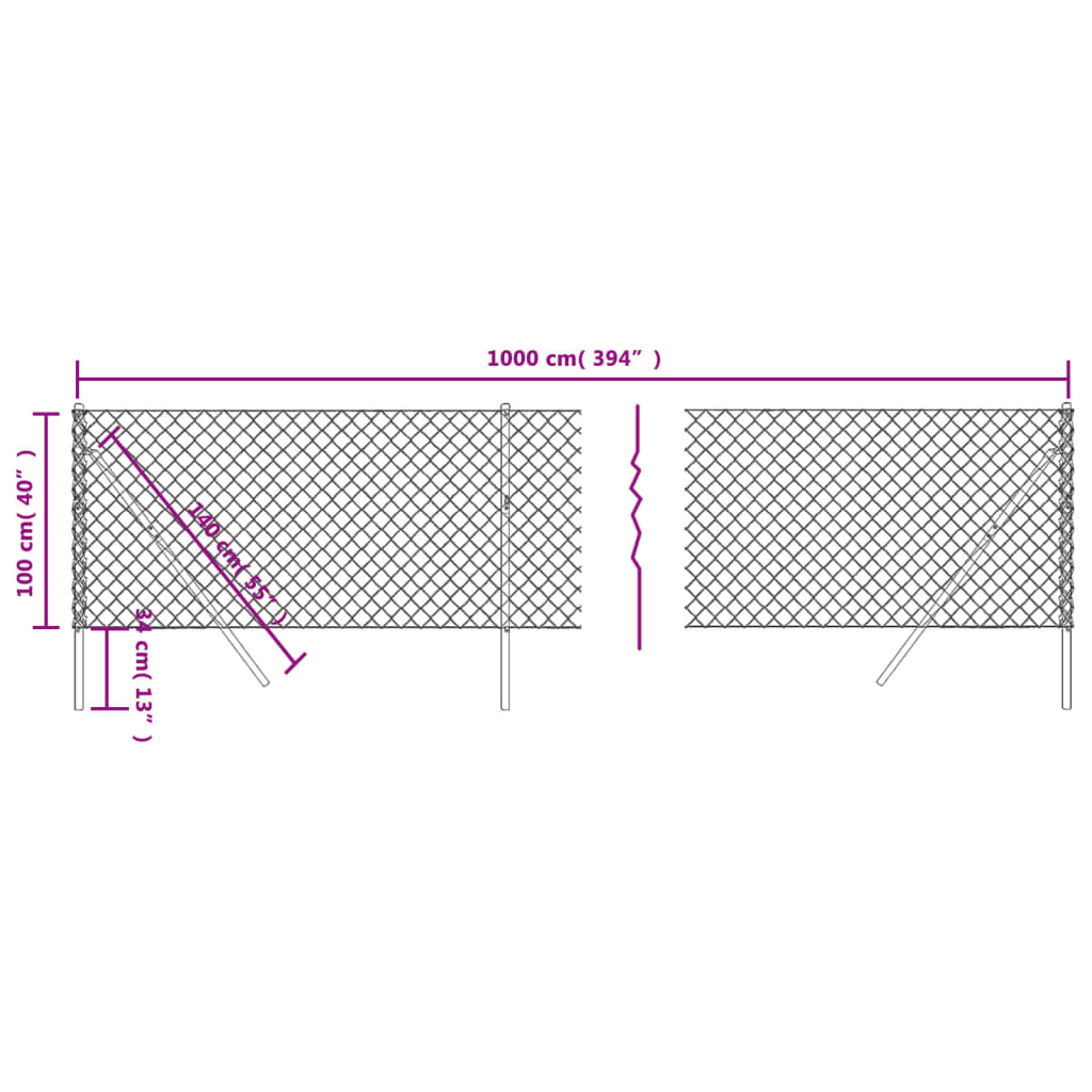 Verkkoaita antrasiitti 1x10 m