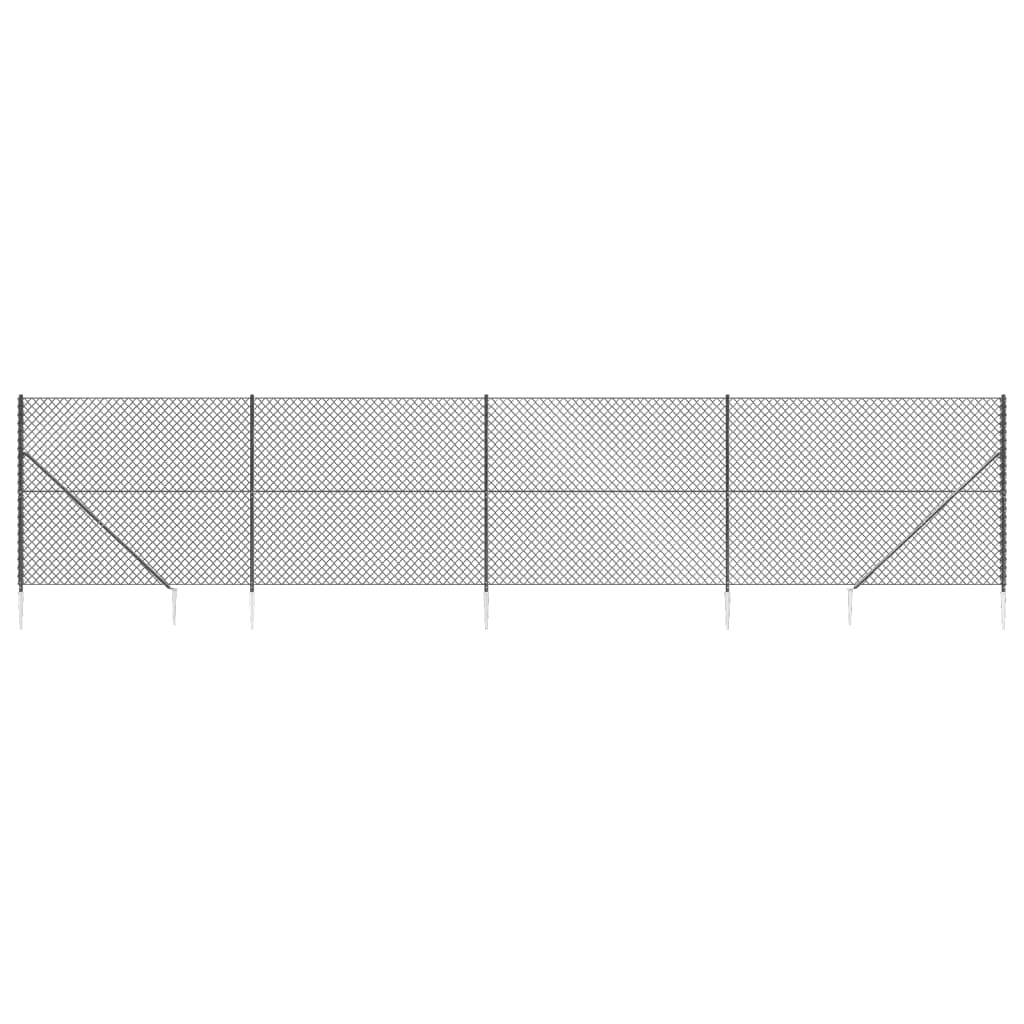 Verkkoaita maapiikeillä antrasiitti 1,6x10 m