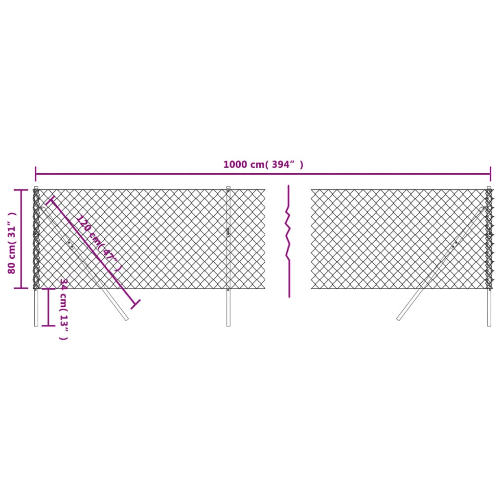 Verkkoaita hopea 0,8x10 m