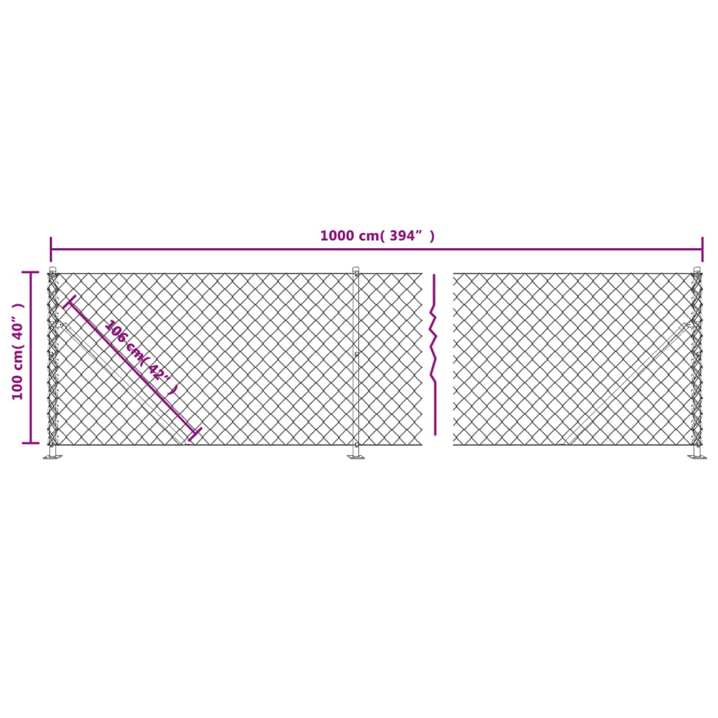 Verkkoaita laipalla hopea 1x10 m