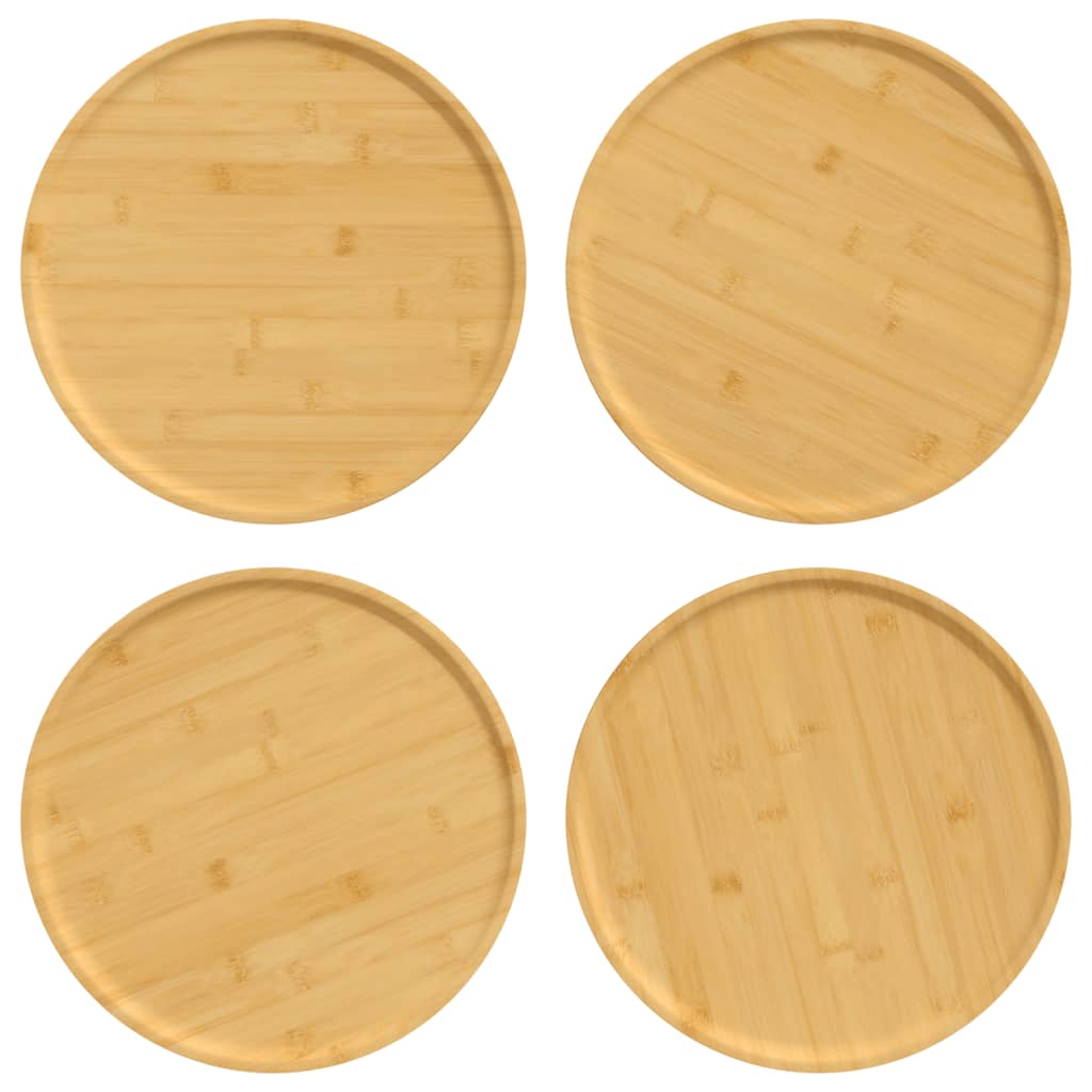 Pizzalautaset 4 kpl Ø32x1,5 cm bambu