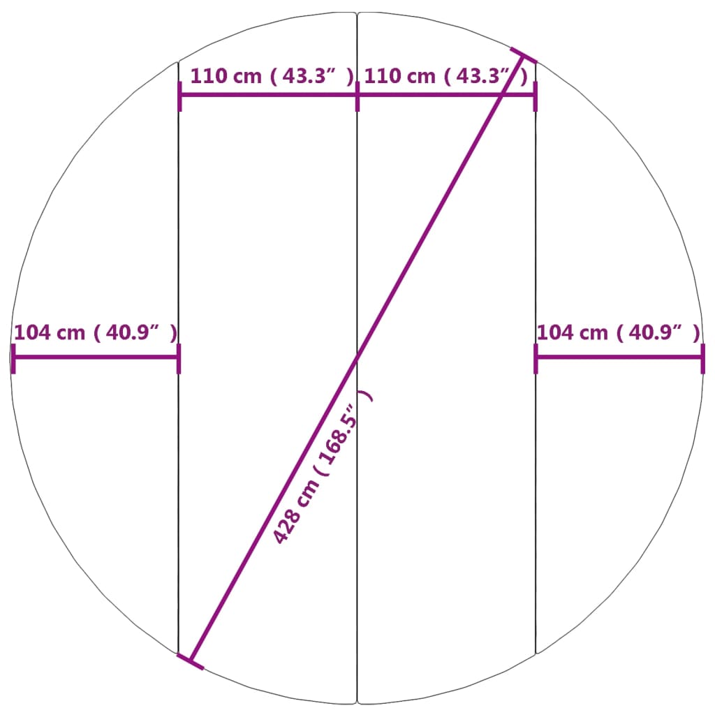 Uima-altaan aluskangas harmaa Ø428 cm polyesteri geotekstiili