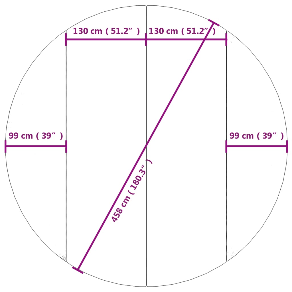 Uima-altaan aluskangas harmaa Ø458 cm polyesteri geotekstiili