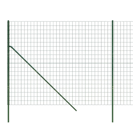 Mesh fence green 2x25 m galvanized steel