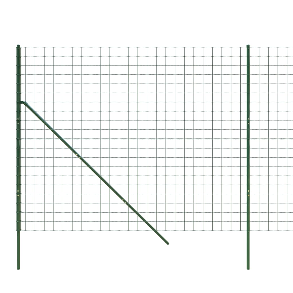 Verkkoaita vihreä 1,4x25 m galvanoitu teräs