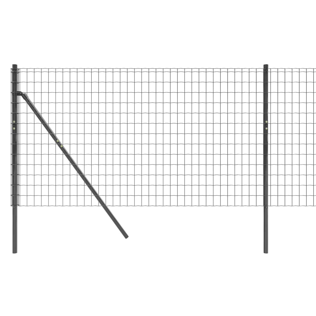 Verkkoaita antrasiitti 0,8x10 m galvanoitu teräs