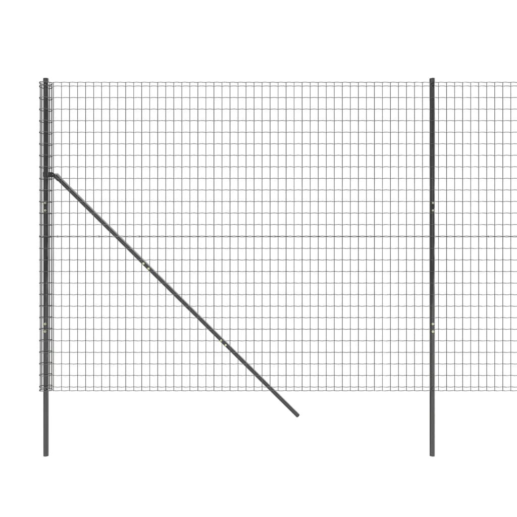 Verkkoaita antrasiitti 1,6x10 m galvanoitu teräs