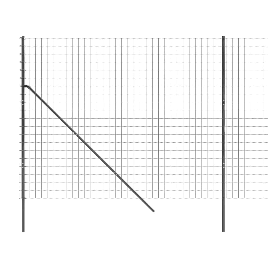 Verkkoaita antrasiitti 1,8x10 m galvanoitu teräs