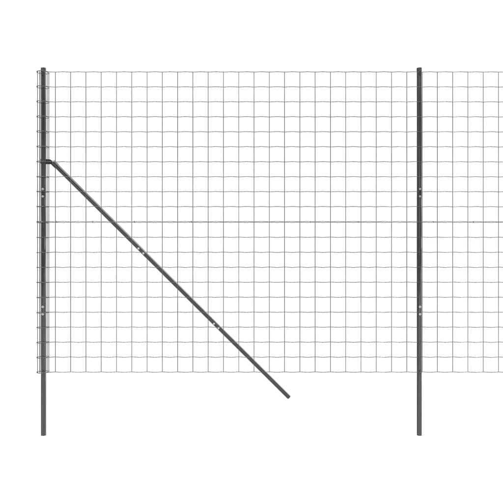 Verkkoaita antrasiitti 1,8x10 m galvanoitu teräs