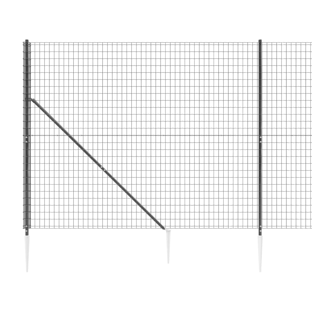 Verkkoaita maapiikeillä antrasiitti 1,6x10 m