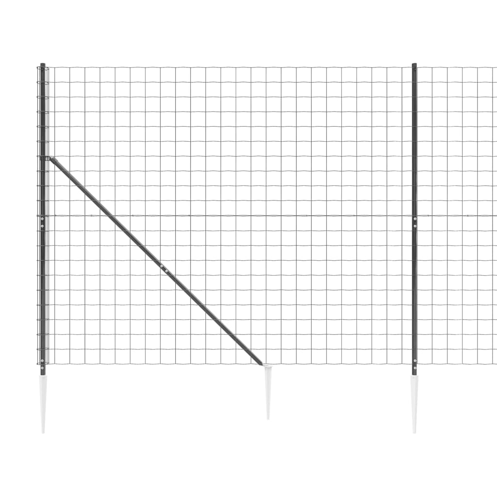 Verkkoaita maapiikeillä antrasiitti 1,6x10 m