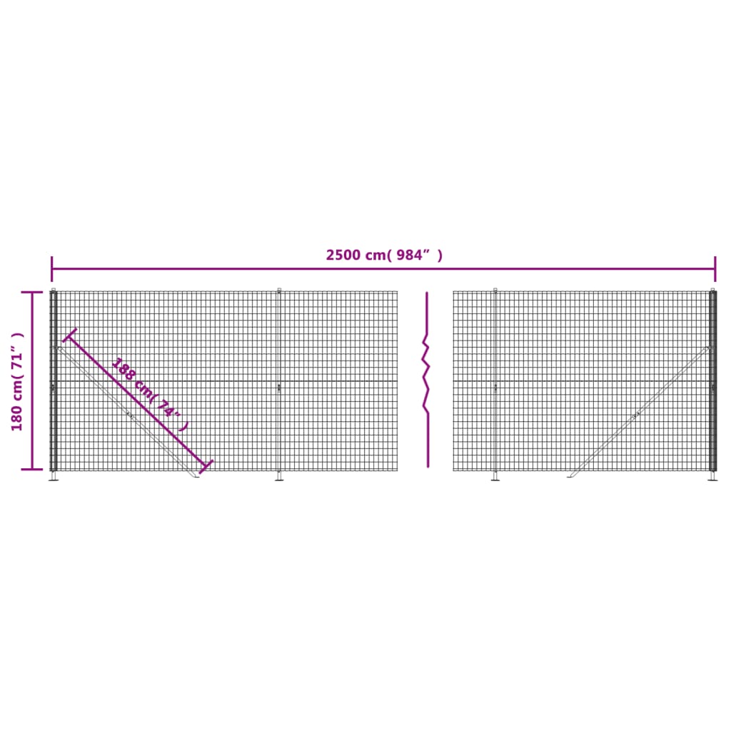 Verkkoaita laipalla antrasiitti 1,8x25 m