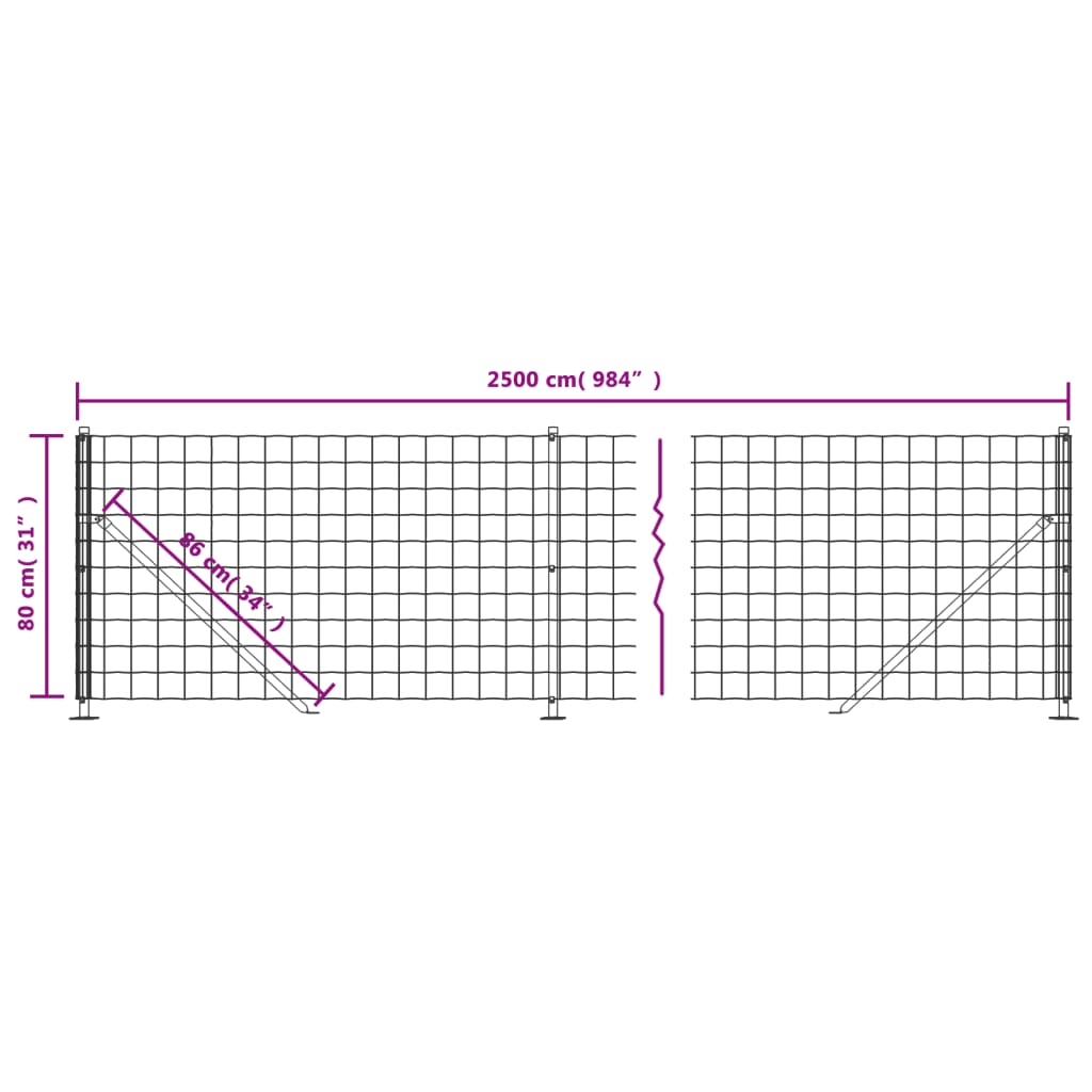 Verkkoaita laipalla antrasiitti 0,8x25 m