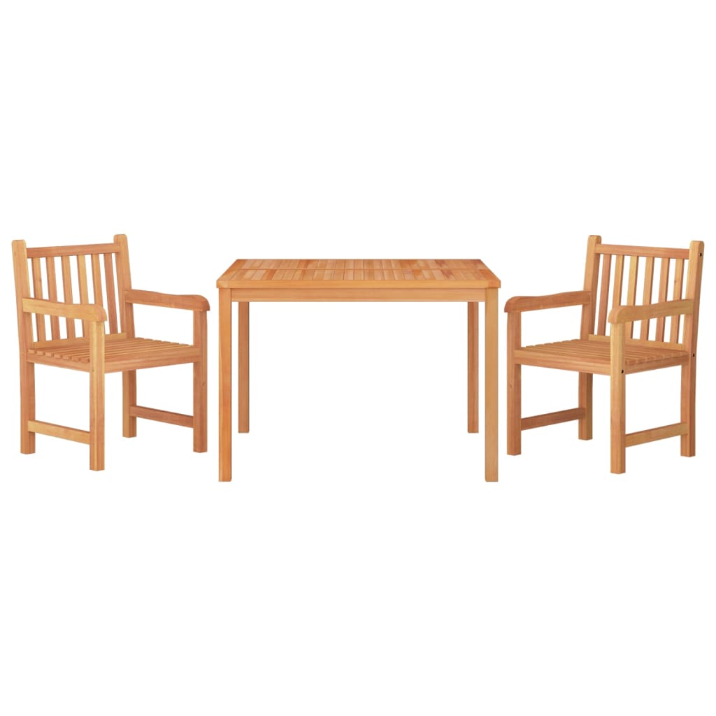 3-piece garden dining set solid teak