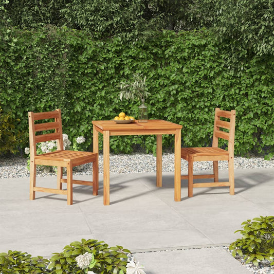 3-piece garden dining set solid teak