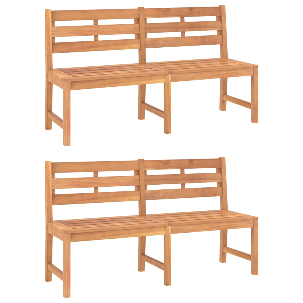 3-piece garden dining set solid teak