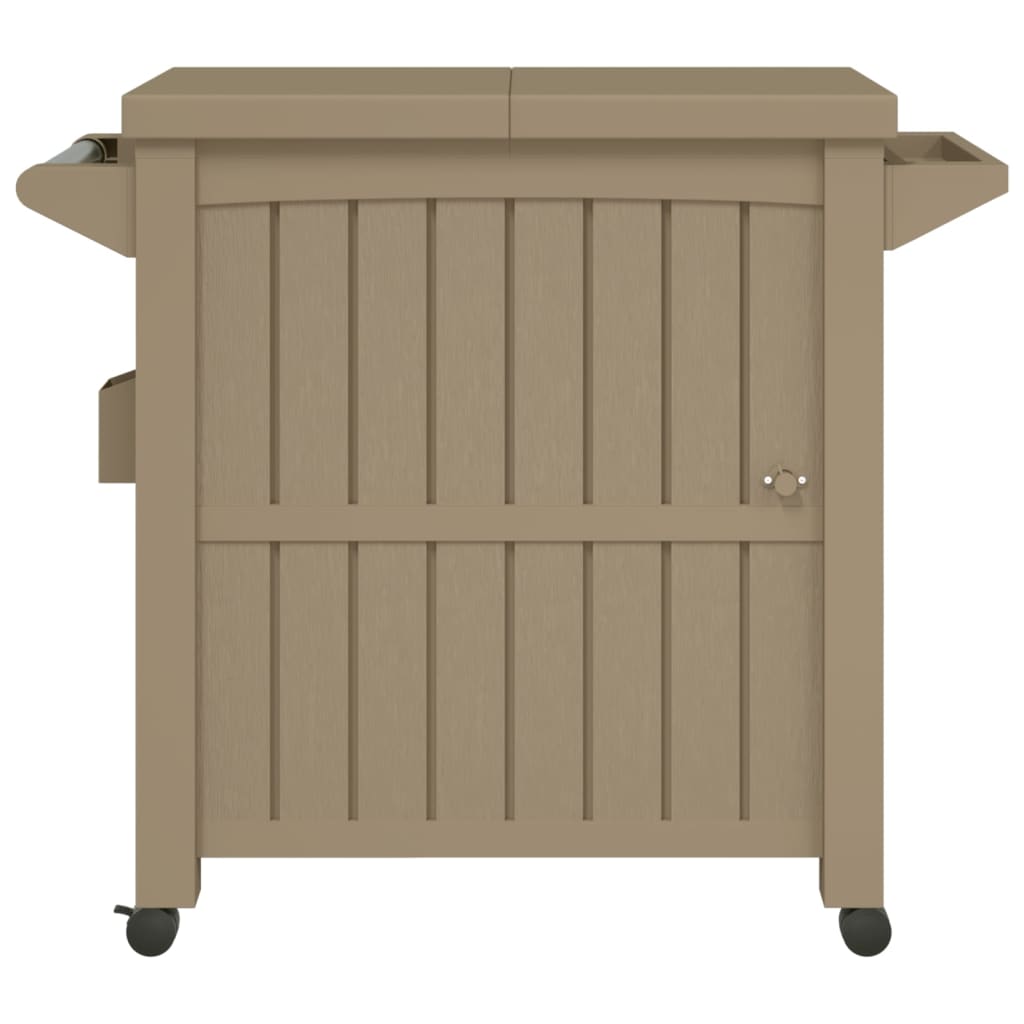 3-in-1 Serving trolley light brown polypropylene