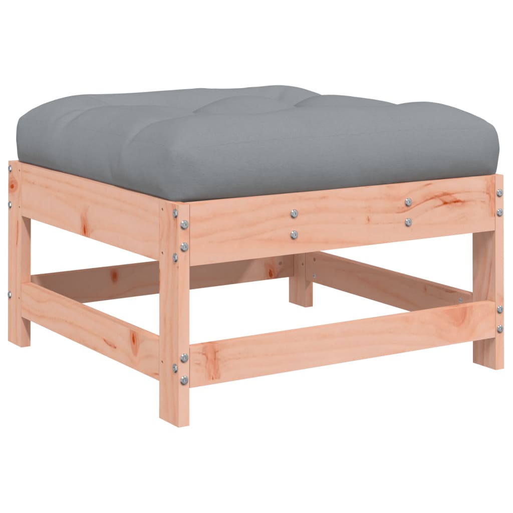 Outdoor stool with cushion, solid Douglas fir