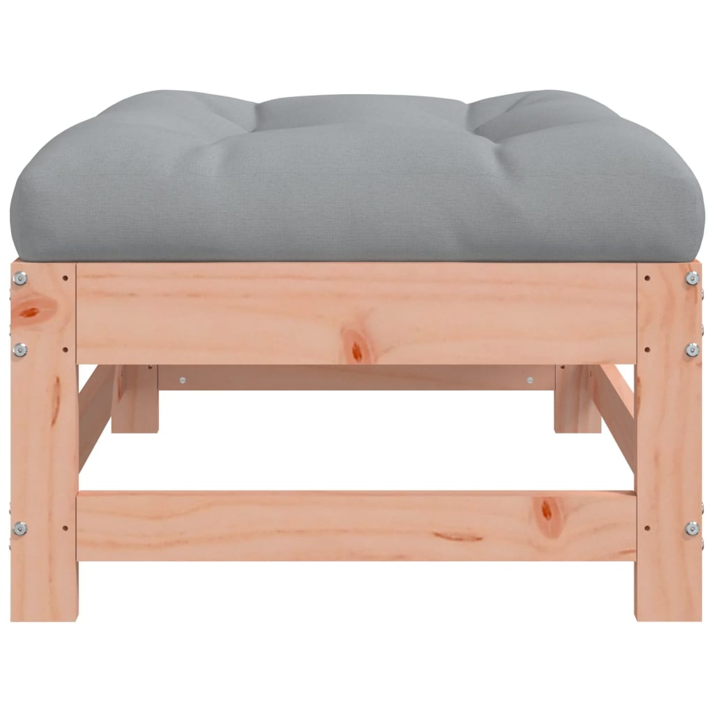 Outdoor stool with cushion, solid Douglas fir