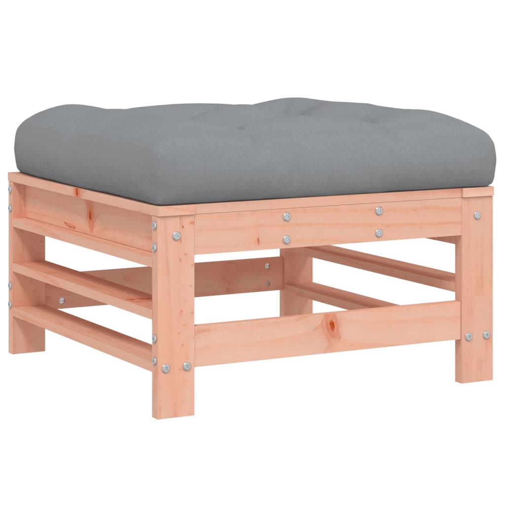 Outdoor stool with cushion, solid Douglas fir