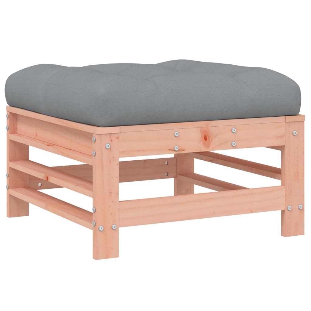 Outdoor stool with cushion, solid Douglas fir