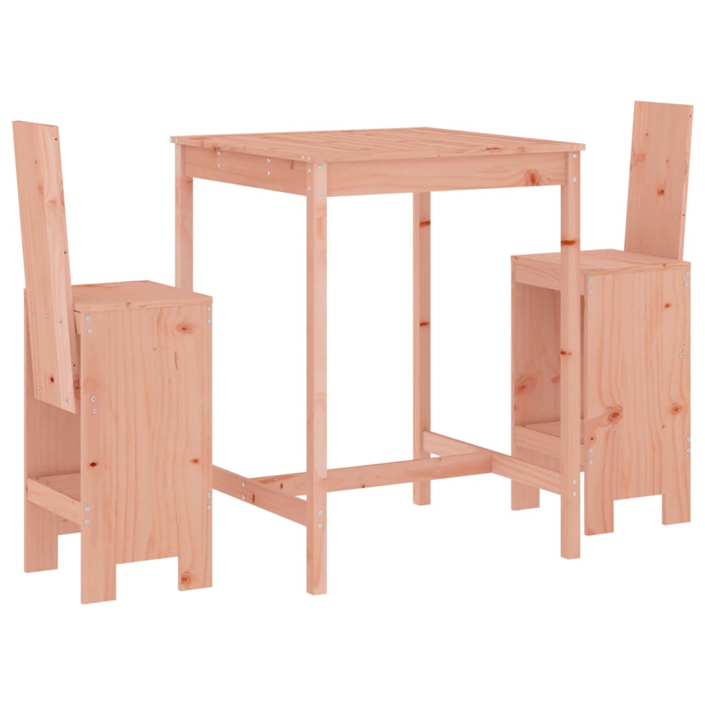 3-teiliges Outdoor-Bar-Set voller Douglasie