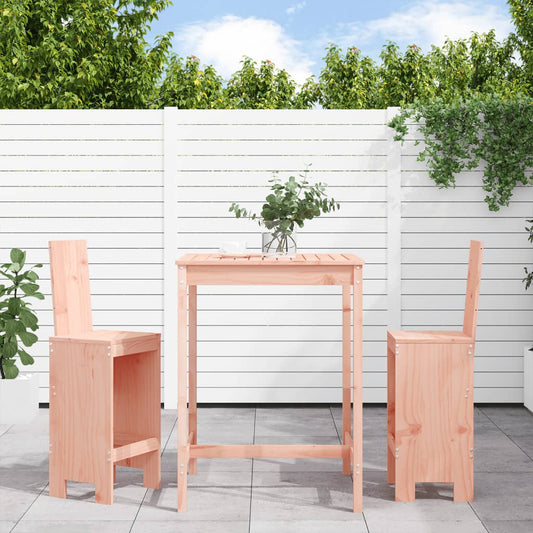 3-piece outdoor bar set, solid Douglas fir