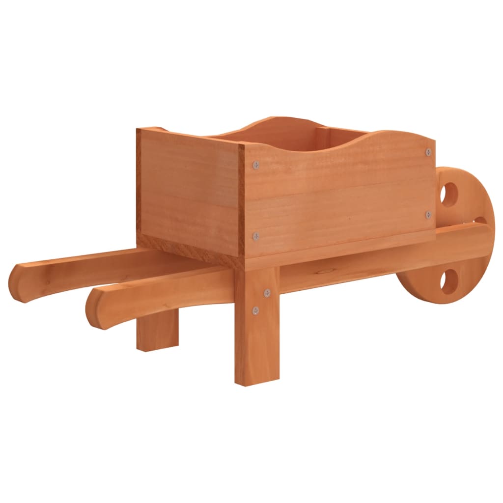 Wheelbarrow flower boxes 2 pcs 47x15x19 cm solid wood