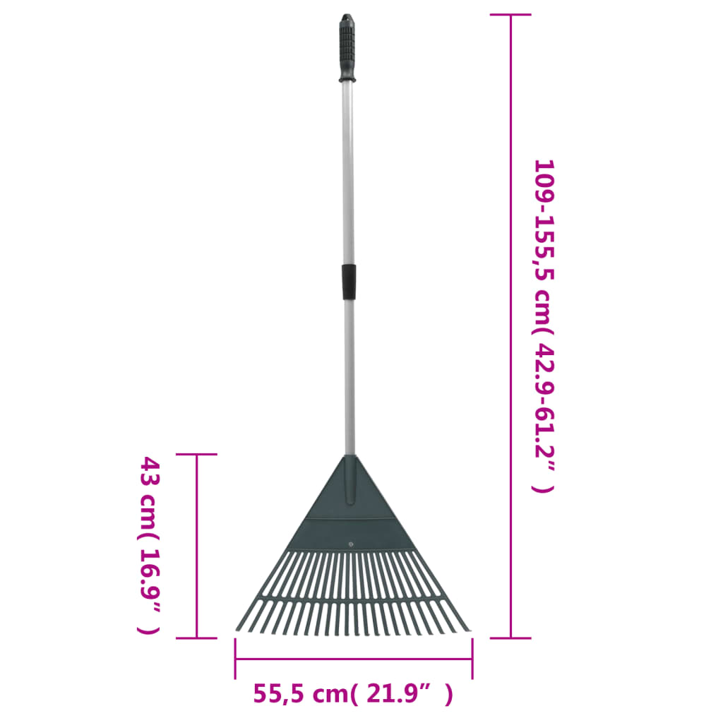 Harava tummanvihreä 155,5 cm PP