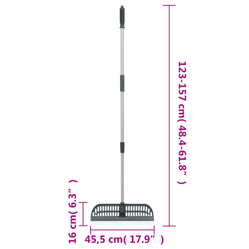 Harava 2-in-1 tummanvihreä 157 cm PP