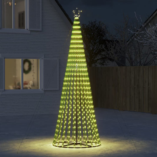 Joulukuusi kartio 688 lämpimän valkoista LED-valoa 300 cm