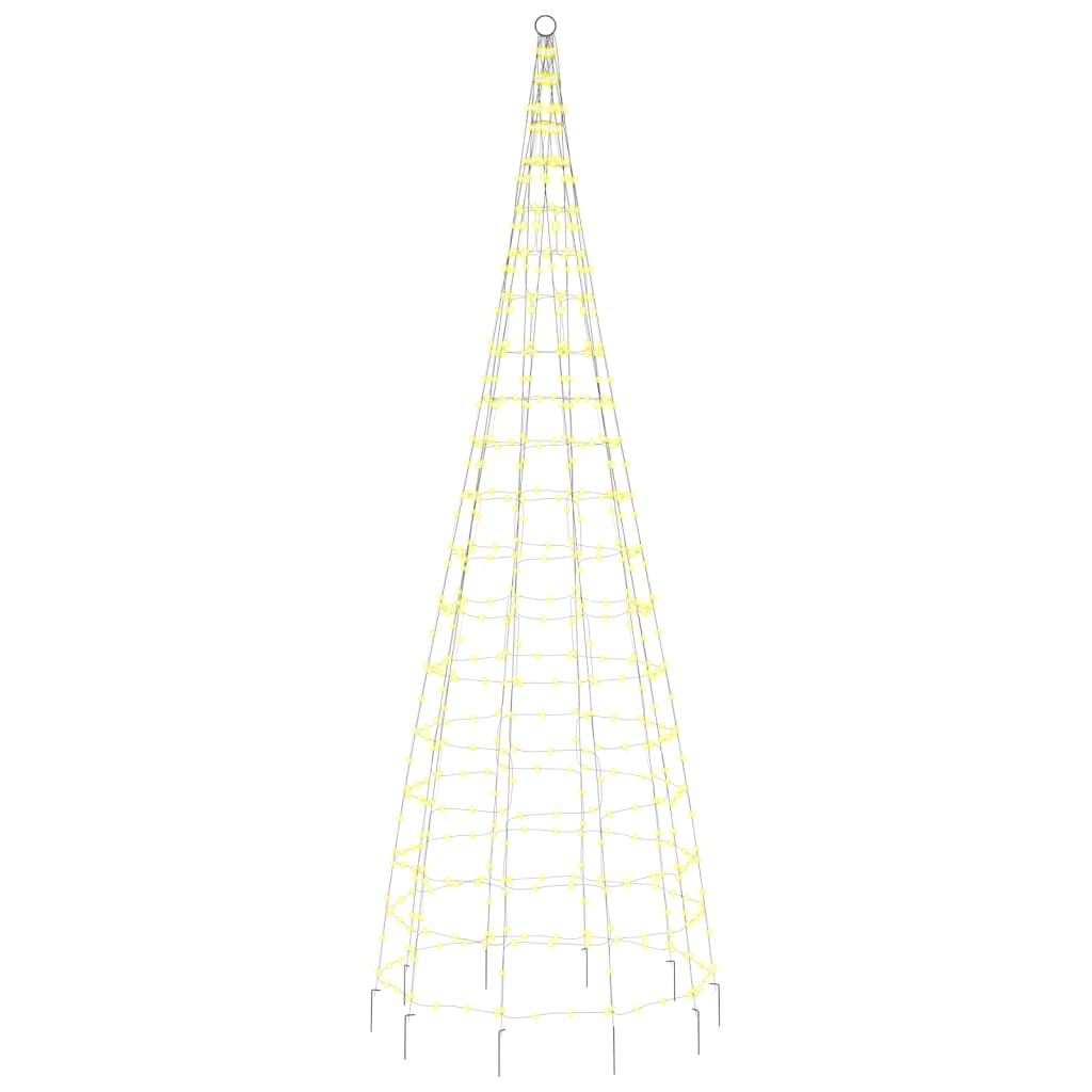 Joulukuusivalo lipputankoon 550 lämpimän valk. LED-valoa 300 cm