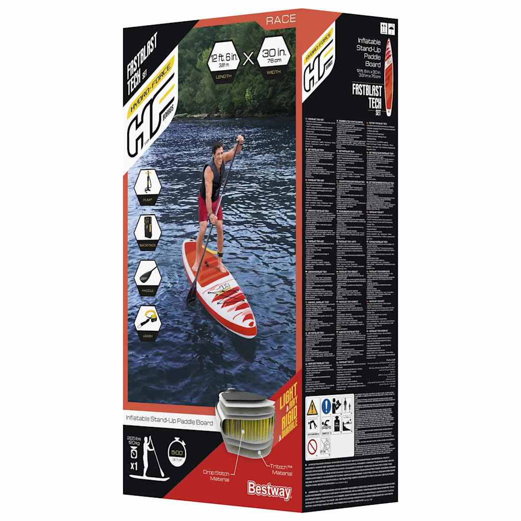 Bestway Hydro-Force Fastblast Tech täytettävä SUP-sarja 381x76x15 cm