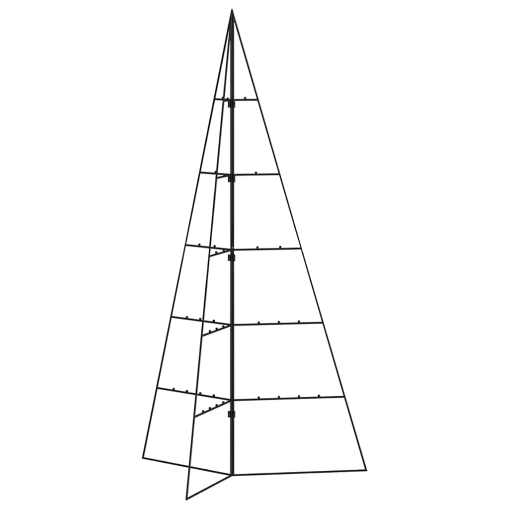 Metallinen koristejoulukuusi musta 100 cm