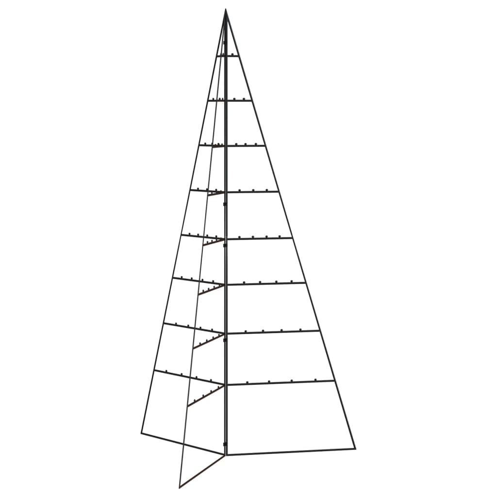 Metallinen koristejoulukuusi musta 180 cm