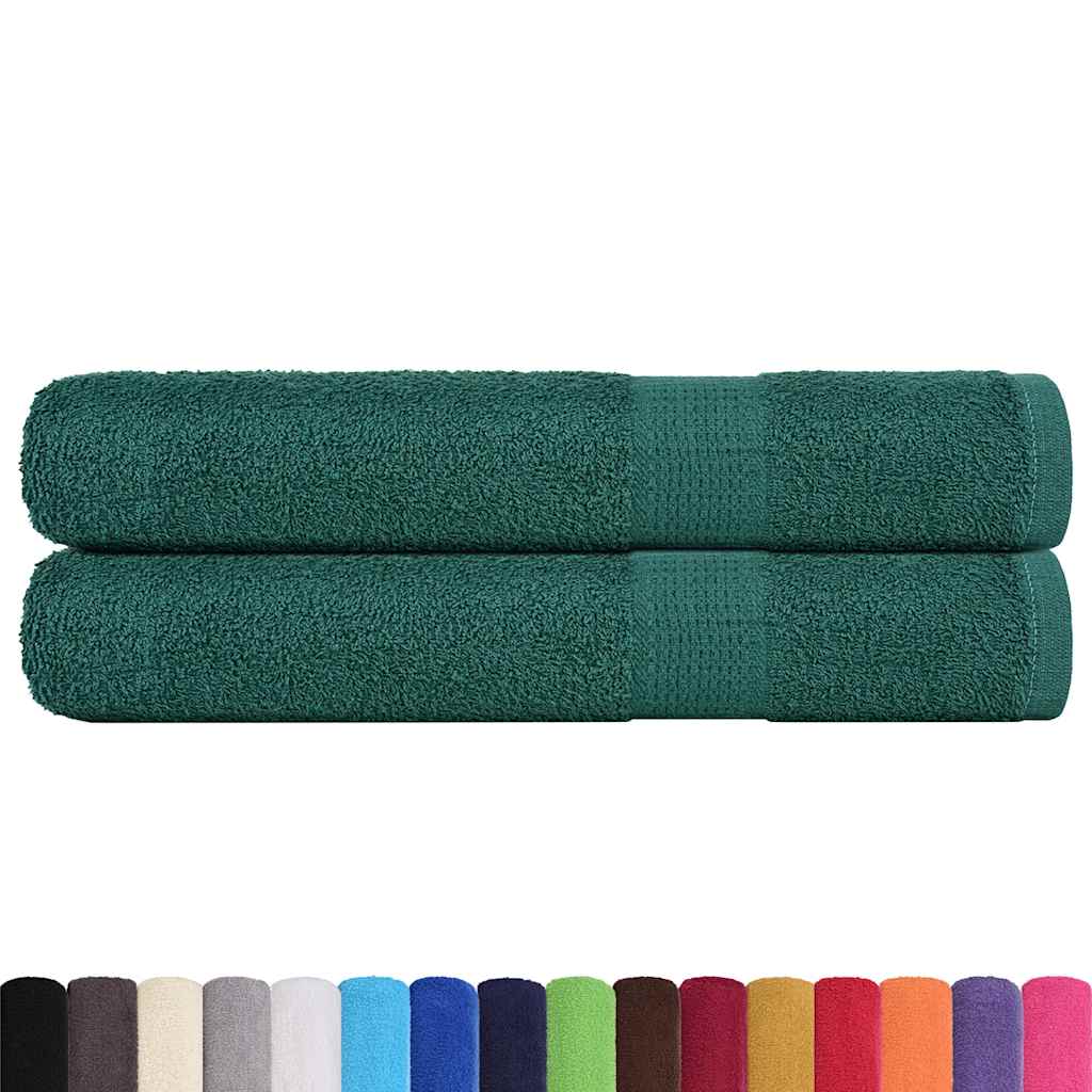 Sauna towels 2 pcs FROGN green 80x200 cm 100% cotton