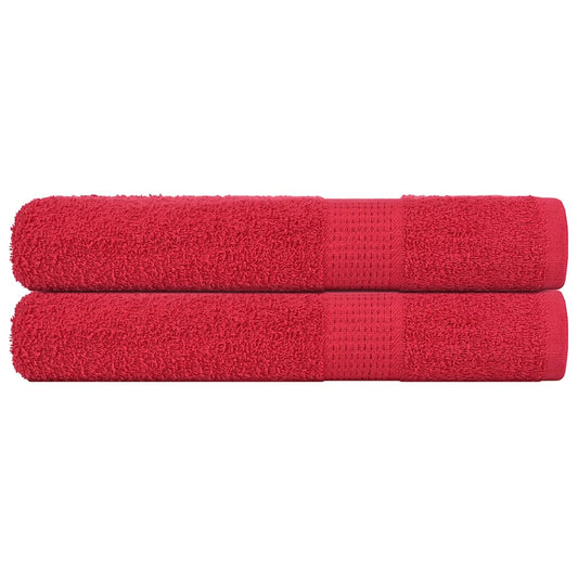 Sauna towels 2 pcs FROGN red 80x200 cm 100% cotton