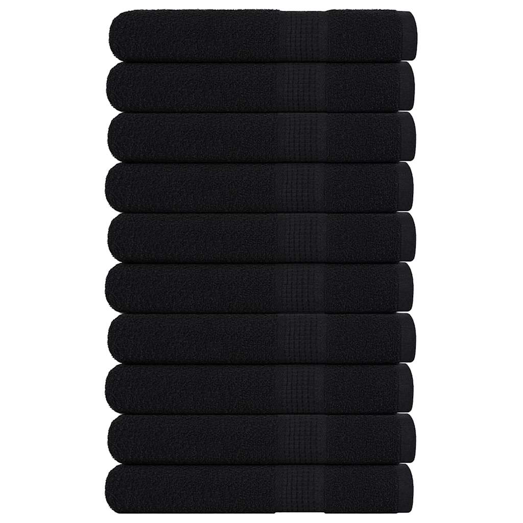 Sauna towels 10 pcs FROGN black 80x200 cm 100% cotton