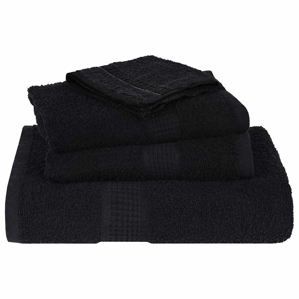 Sauna towels 10 pcs FROGN black 80x200 cm 100% cotton